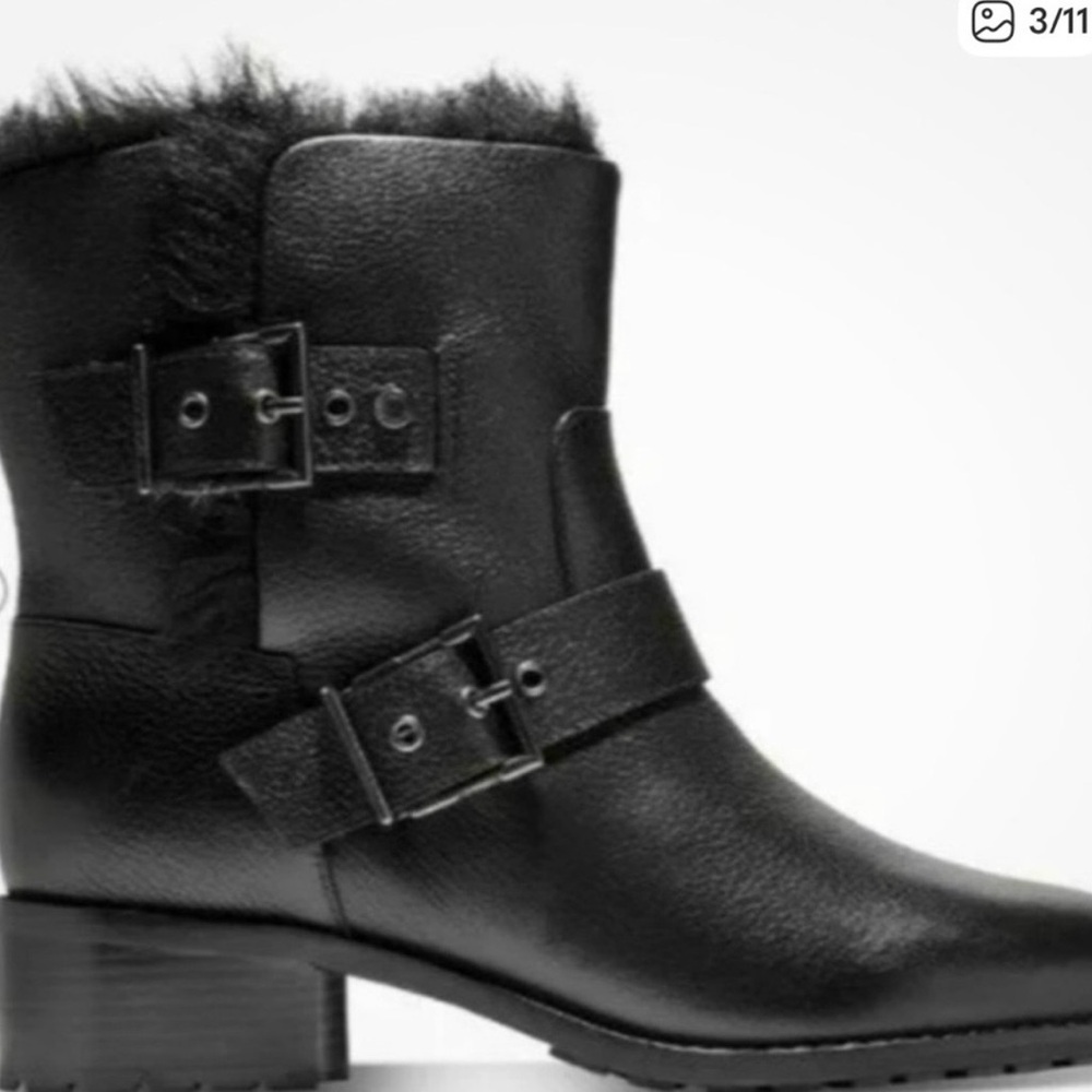 COLE HAAN NEELA SLIP ON LEATHER ANKLE BOOTS size 6.5 - Picture 2 of 11